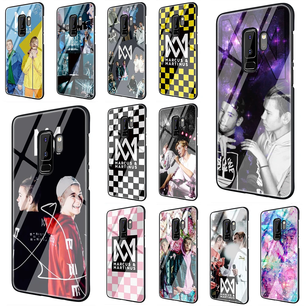 

Marcus & Martinus Tempered Glass Phone Cover Case For Samsung Galaxy S7 edge S8 Note 8 9 10 Plus A10 20 30 40 50 60 70