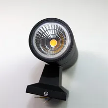Водонепроницаемый светодиодный настенный светильник 2X7 W 14 W COB вверх и вниз светодиодный фонарик алюминиевый с регулируемой яркостью черный белый Gary Shell для сада YRANK