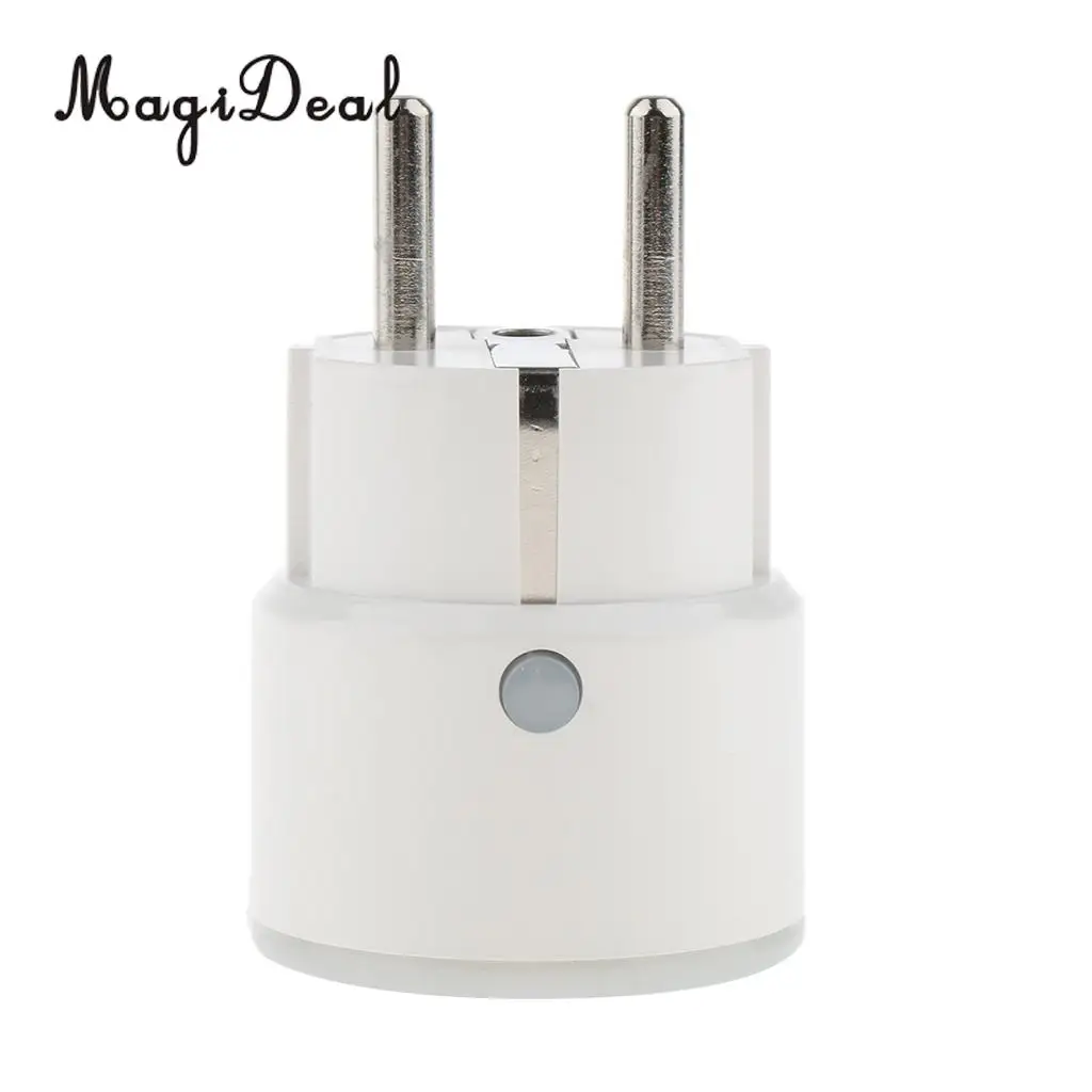 MagiDeal Smart WiFi Plug Outlet Swtich Work With Echo Alexa Google Home Remote EU Durable and Eco-friendly Smart Power Socket