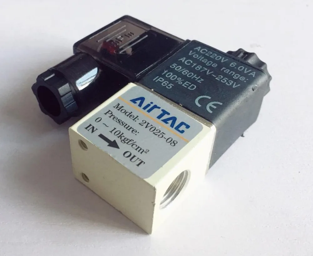 

70pcs Air Solenoid Valves 2V025-08 2 Position 2 Port 1/4" Normally Closed Pneumatic Control Valve