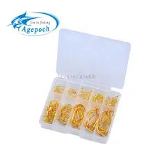 Agepoch Spring Lock Fly Squid Needle Catfish Circle Japanese Carp Stainless Steel Bulk Offset Set Tackle