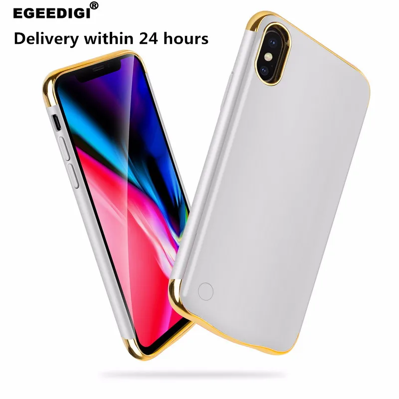 

Egeedigi 6000mAh Battery Charge Case For iPhone XsMax XR Xs X shockproof External Backup Fast Charging PowerBank Battery Cover
