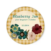 3.8 см цвет Ремесло Цветы в клеточку консервирования label