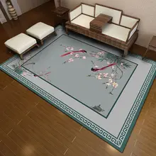 Сливы серии ковер 6 мм 3D китайский Стиль Гостиная Спальня прихожей Кухня Ванная комната ковер поглощать воду украшение дома ковер