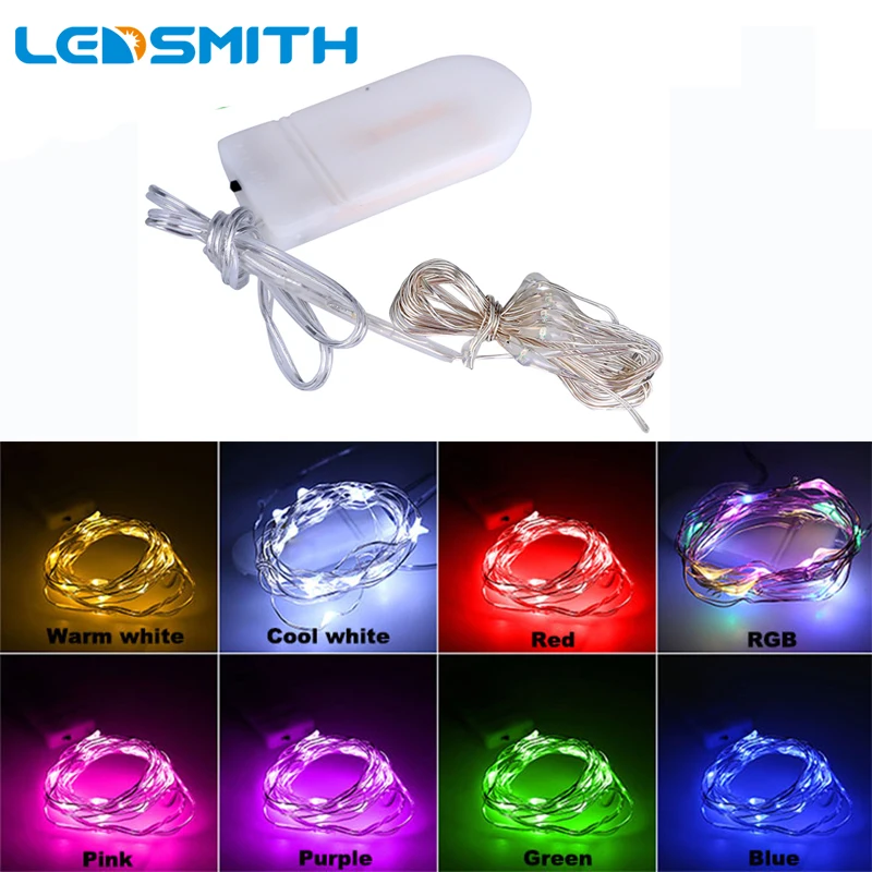 

100pcs/lot DHL/EMS Micro Led Fairy Lights Mini LED String Light Copper Silver Wire Starry Light String 2M Wedding Decoration