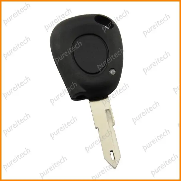 

PREISEI 20pieces/lot No Logo Plastic Car Remote Key Shells Replacements Fobs For Renault With Light Hole