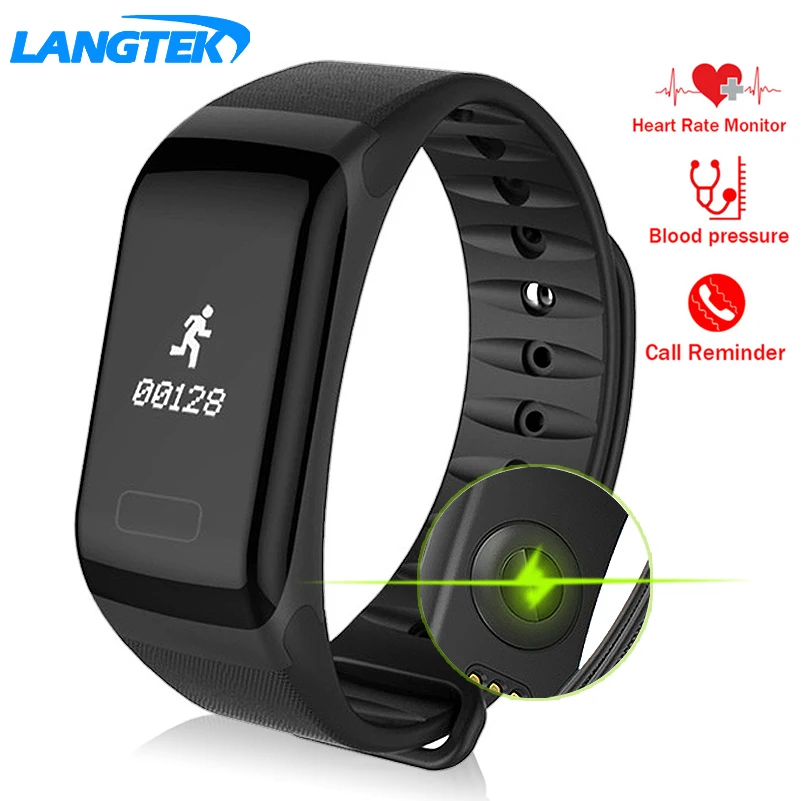 LANGTEK Smart Wristbands Fitness Tracker Wristband Heart Rate Monitor SmartBand Blood Pressure With Pedometer Bracelet