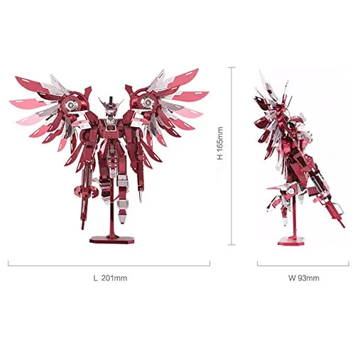 Cena PIECECOOL grzmiący skrzydła P069 RS 3D metalowy model do montażu zestaw puzzli kreatywny prezent DIY kolekcja klasyczna zabawki
