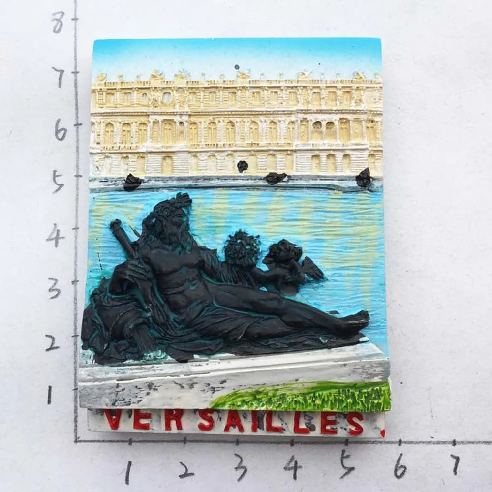 

BABELEMI Resin 3D France History Museum Versailles Refrigerator Magnets Fridge Magnet Souvenirs Home Decor