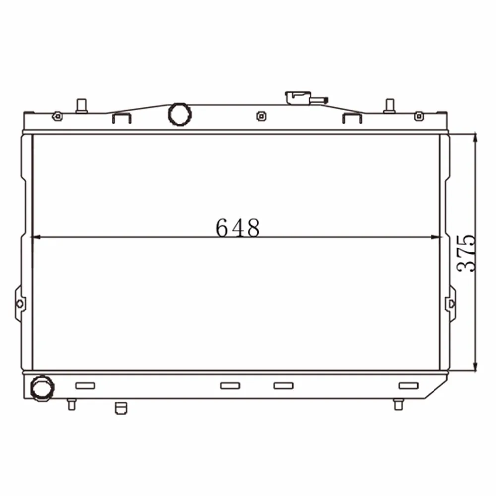 Автомобильный радиатор для HYUNDAI Elantra Tiburon GL L SE ограниченный Седан 4-дверный ГПП се GS купе 2-дверный GLS хэтчбек 5 дверей