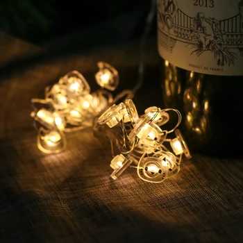 

New 2M 20LED Fairy Garland LED Cat Shape String Lights For Christmas Tree Wedding Home Indoor Decoration Battery Powered
