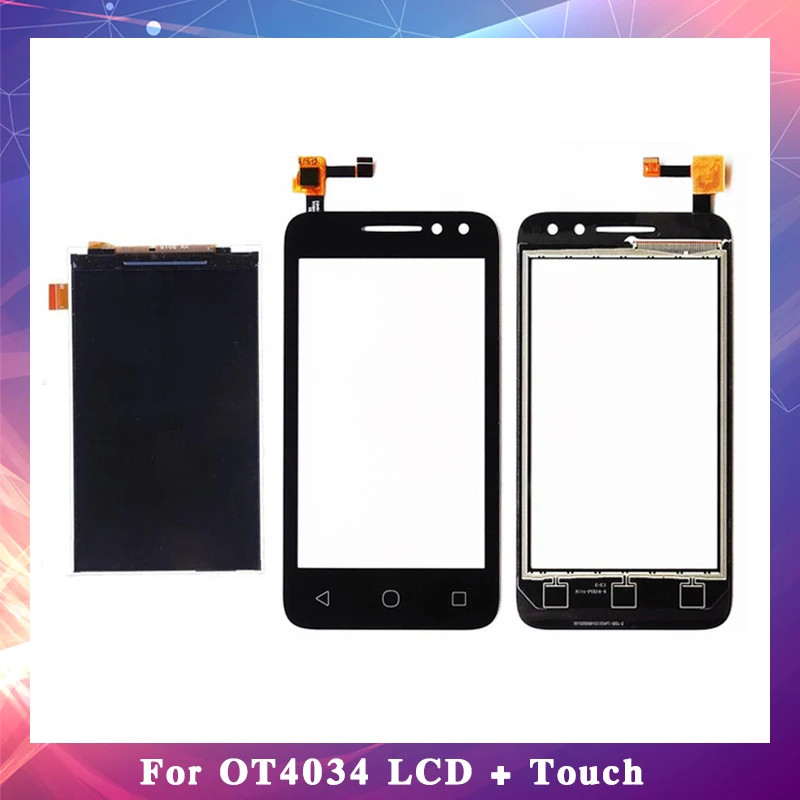 

3.5'' For Alcatel One Touch 4034D 4034A 4034E OT4034 Lcd Display With Touch Screen Digitizer Sensor High Quality