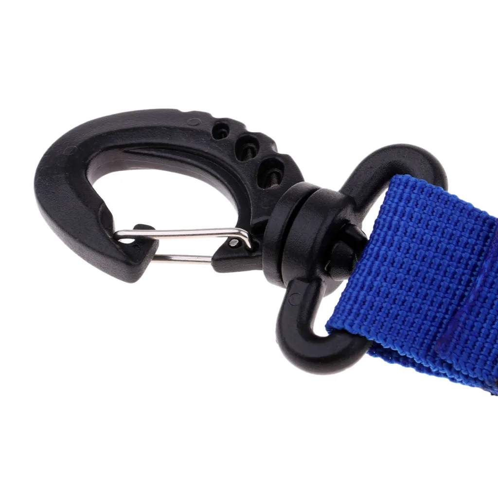 Stainless Steel Scuba Diving Lanyard  Spring Coiled Lanyard with Quick Release Buckle for Underwater Cameras Lights Torch 