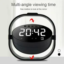 Светодиодный зеркальный будильник часы портативный Bluetooth динамик USB беспроводной сабвуфер Портативный динамик FM caixa de som