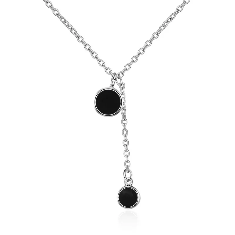 

Sexy Young Girls Fashion Jewelry Chain Necklace Solid 925 Sterling Silver Collar Necklace OL Style Lady Daily Jewelry Wearing