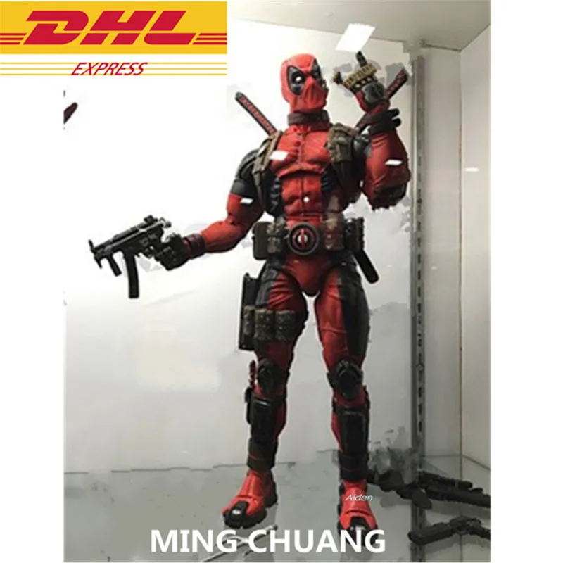 

18" Statue Avengers: Endgame Bust Deadpool 1/4 Full-Length Portrait Wade Winston Wilson GK Action Figure Toy BOX 45CM Z1369
