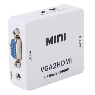 1080P Audio VGA to HDMI HD HDTV Video Adapter Converter Box for Computer Laptop