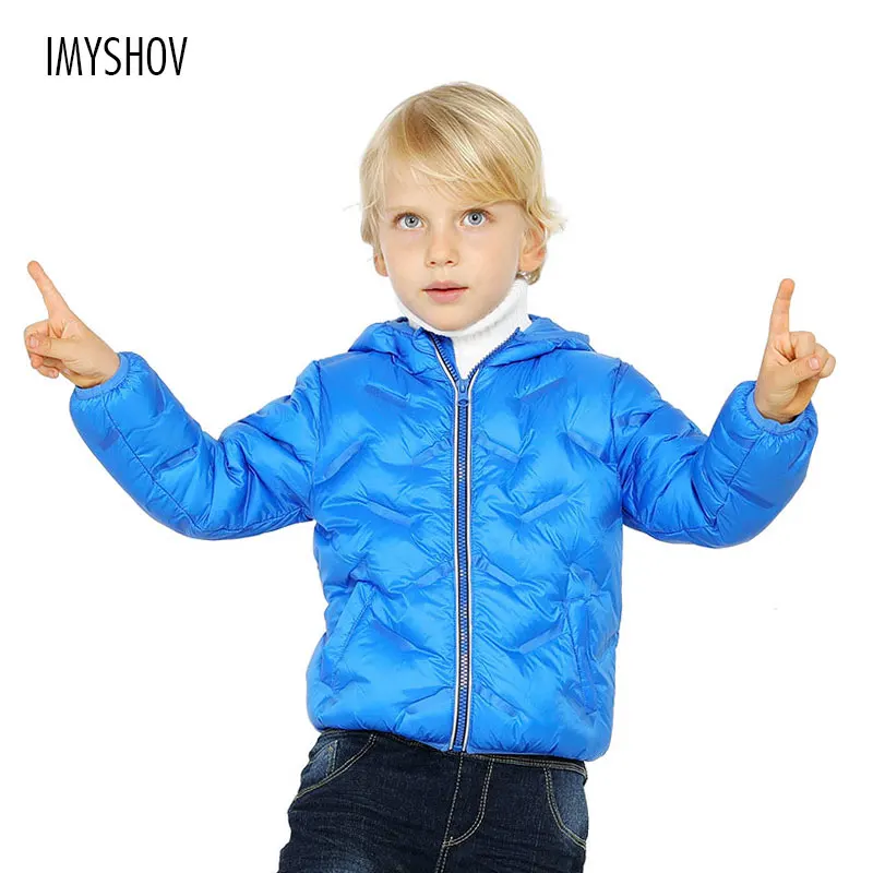 

2018 Children Winter Clothing Ultra Light Duck Down Jacket Parka For Girls Boys Hooded Warm Jackets Kids Outwear Snowsuits Coats
