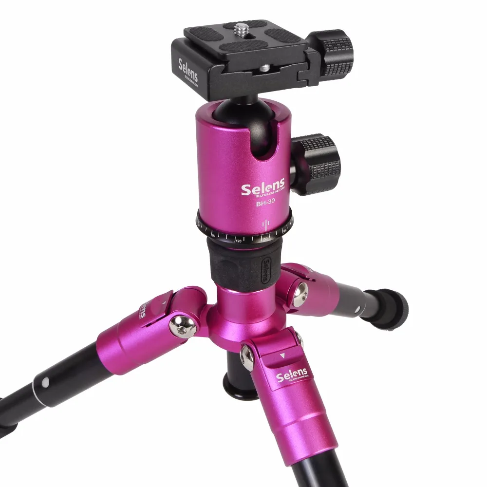 Mini 46.5cm 18.2 for Camera Travel Trip Shooting Rose Camera Monopod Al-Mg alloy Professional Tripod   (7)
