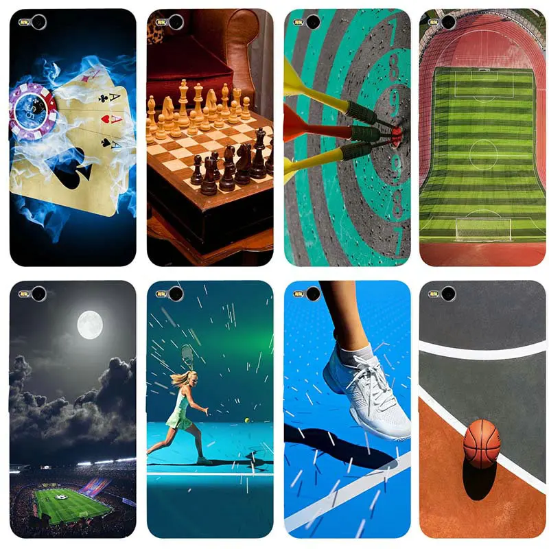Tennis Love Blue Sports Soft TPU Phone Cases for HTC Desire 530 630 626 628 816 820 One A9 E9 M7 M8 M9 M10 Plus U11 Cover | Мобильные