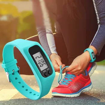 

Men Fashion LED Sports Watch Silicone Digital Clock Pedometer Run Step Walking Distance Calorie Counter Watch Reloj Hombre