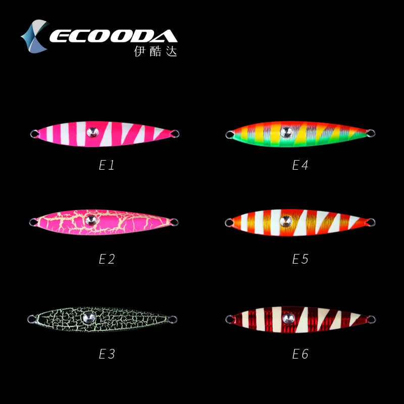 Ecooda черная опытная 150g200g260g360g Алмазная блесна для глаз светящаяся свинцовая рыба