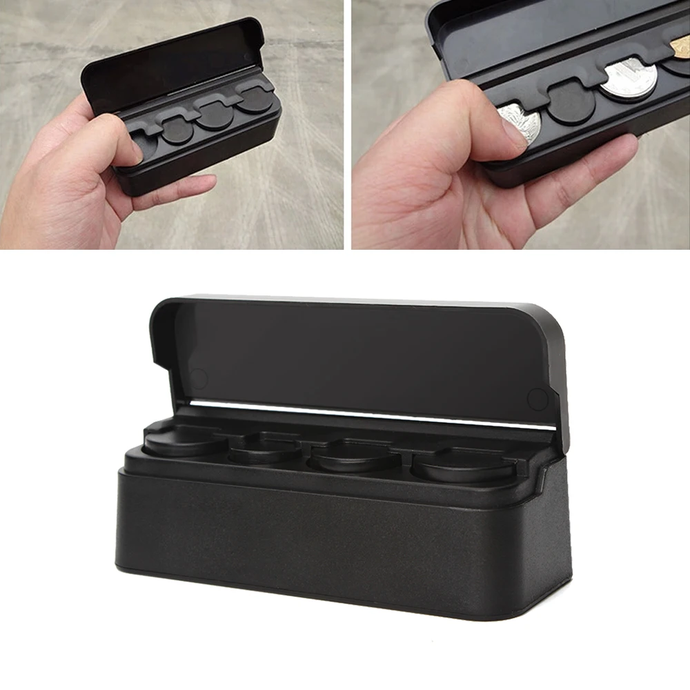 Auto Coin Case Storage Box Universal Car Coin Holder Container High