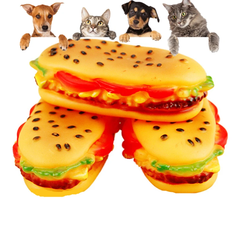 New Burger Squeak Pet Dog Toy Dog Puppy Simulation Rubber Hamburger new-burger-squeak-pet-dog-toy-dog-puppy-simulation-rubber-hamburger