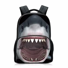 Стильные школьные рюкзаки с изображением акулы для мальчиков, принт с изображением милых животных, рюкзак, журнал, детские легкие сумки для книг, крутой рюкзак