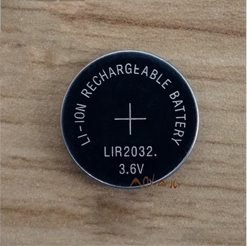 

New! 2pcs/lot LIR2032 3.6V Li-on Rechargeable Button Coin Cell Battery Can Replace CR2032 for watches