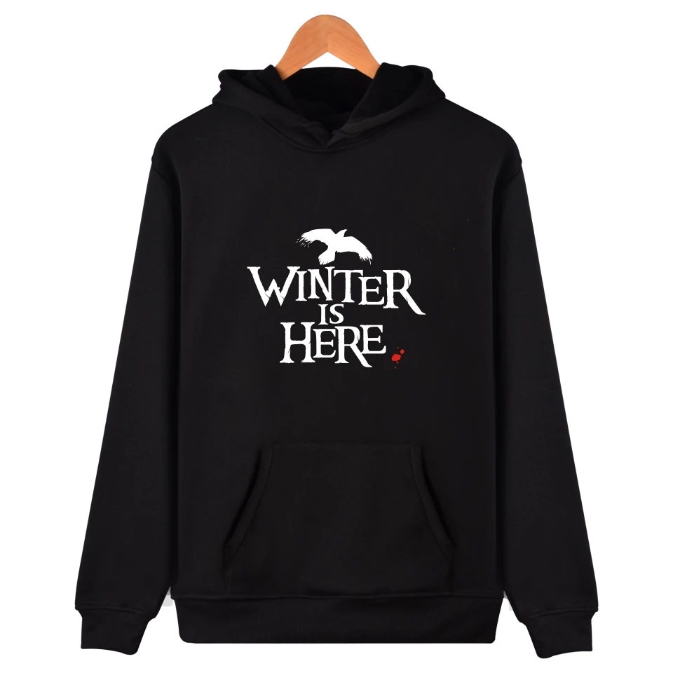 Hot WINTER IS HERE printing Hoodies Men and women Hoodies and Sweatshirt 2017 for Cotton Men Hoodies and Sweatshirts xxs-4xl
