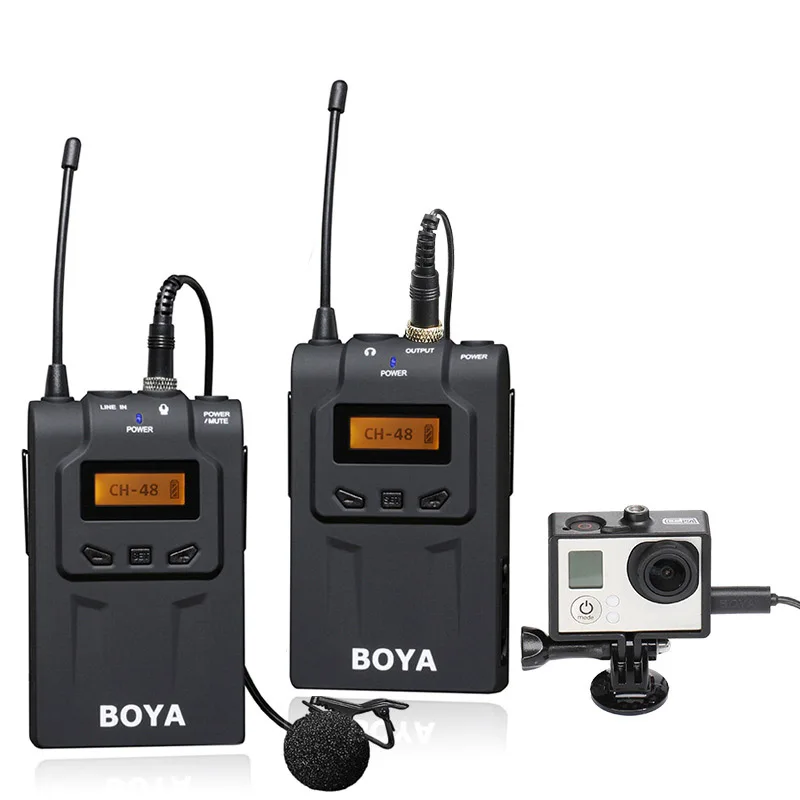 

Wireless Lavalier Microphone Mic Transmitter Receiver for DSLR Camcorder Audio Recorder 8899