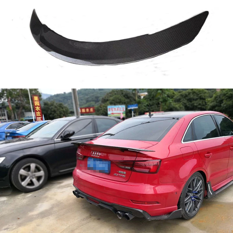 

A3 S3 8V Carbon Fiber Rear Trunk Lip Spoiler Wing For Audi A3 S3 8V Sedan 2014-2017 RT Style