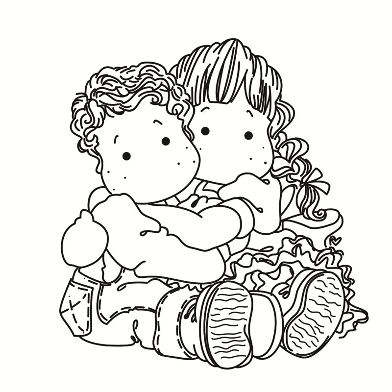 

Hug couple Transparent Clear stamp and cutting dies DIY Silicone Seals Scrapbooking / Card Making/Photo Album Decoration