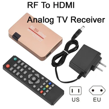 

RF to HDMI Converter Adapter HDTV Converter box Analog TV Receiver full intelligent digital program selector with Remote Control