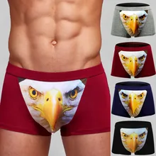 Нижнее белье для мужчин, мужское нижнее белье, боксеры, мужские брендовые сексуальные хлопковые мягкие дышащие трусы-боксеры с принтом, дышащее нижнее белье