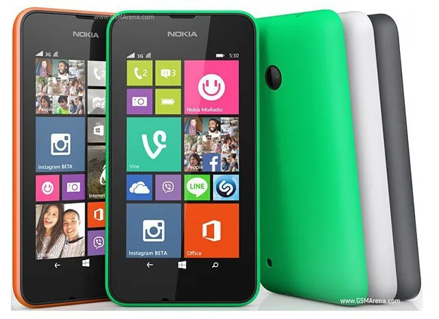 Nokia Lumia 530  refurbished- Original 530 Windows Phone 8.1 4.0" Quad Core Dual SIM 4GB ROM 5MP Camera 3G WCDMA Wifi GPS refurbished iphone xr
