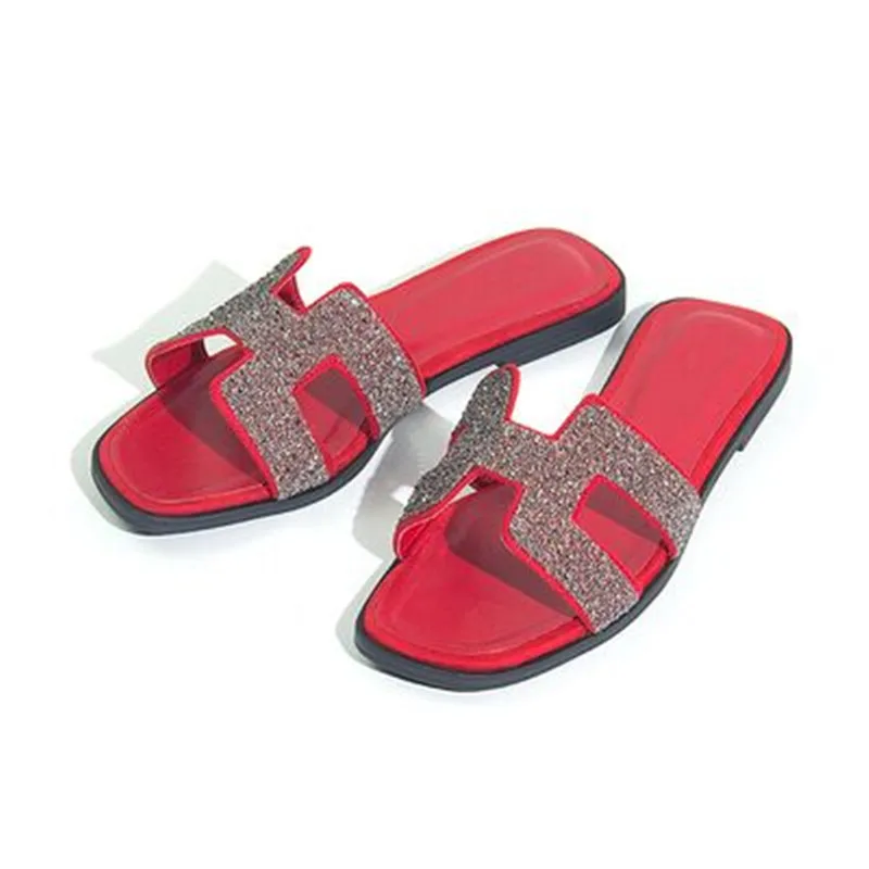 

Brand Woman Sandals Luxury Designer 2019 Spring Summer 30 Color Real Leather Rhinestone Crocodile Pattern Comfort Women's Sandal
