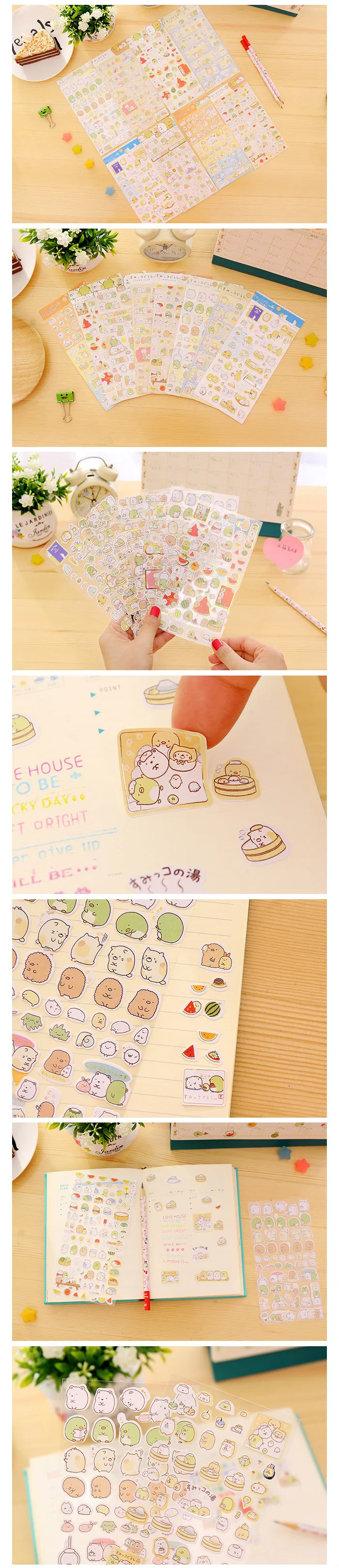 1pcs Sumikko Gurashi Paper Sticker Cute Bear Penguin Cat Decorative Adhesive for Diary Letter Scrapbook Stationery 1pcs Sumikko Gurashi Paper Sticker Cute Bear Penguin Cat Decorative Adhesive for Diary Letter Scrapbook Stationery