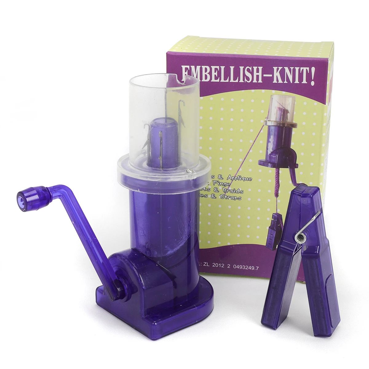 2X Creative Hand operated Embellish Knit Knitting Machine Spool Knitter N6D5