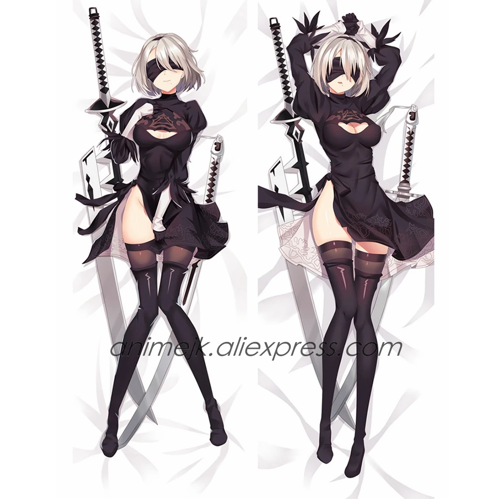 Аниме JK игры НИР: автоматы YoRHa № 2 Тип B 2B Dakimakura тела подушку Чехол пикантные Hug Наволочка Чехол