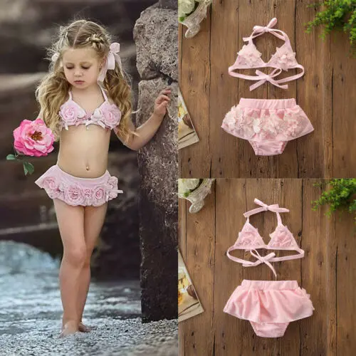 

Fashion Sexy Baby Kids Girls Swimwear Bikini Swimsuit Swimming Swim Bathing Age 1-6Y