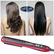 Professional Hair Iron Hair Straightening Escova Alisadora electric hair straightener brush 1PCS ionic heat brush Professional Hair Iron Hair Straightening Escova Alisadora electric hair straightener brush 1PCS ionic heat brush