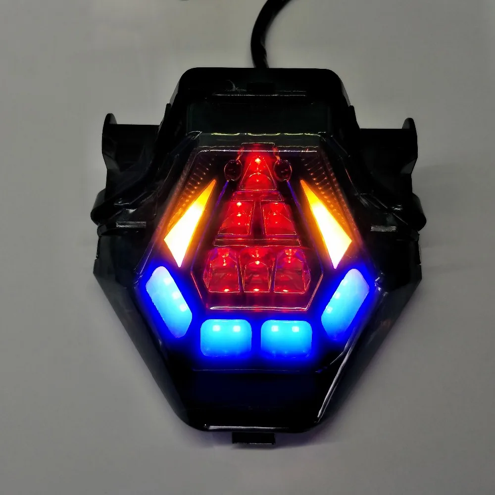 Для yamaha YZF R25 R3 Y15ZR светодиодный задний фонарь для мотоцикла модифицированный задний светильник s Красный Поворотный Светильник стоп-сигнал
