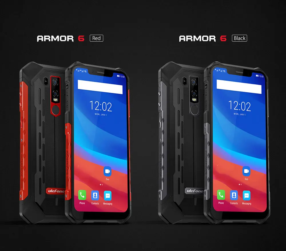 Оригинальный Ulefone Броня 6 4G смартфон 6,2 дюймов Android 8,1 Octa Core 6 ГБ Оперативная память 128 Гб Встроенная память отпечатков пальцев Сенсор 5000 мА/ч