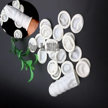 Одноразовые латексные напальчники резиновая защита для кончиков пальцев антистатические перчатки для пальцев художественная латексная ткань для наращивания ресниц