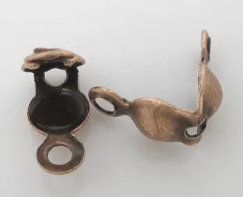 

Alloy Calottes End Crimps Beads Ball Chain Antique Copper 8mm( 3/8") x 4mm( 1/8"), 150 PCs