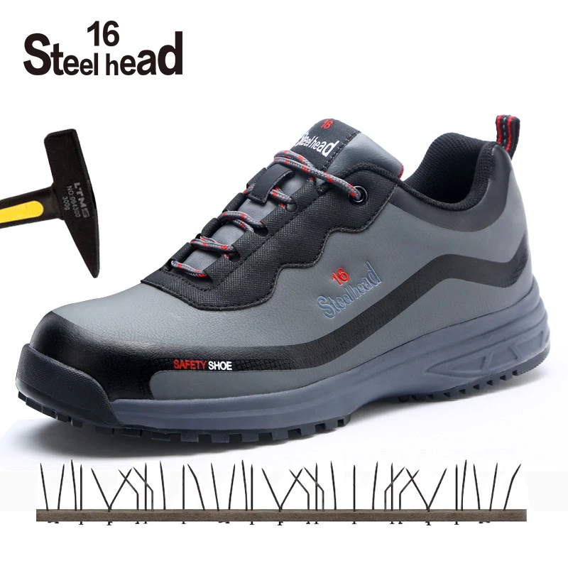 

Men's Safety Shoes Steel Toe Working Safety Shoes For Men Fashion Hiking Sneaker Shock Proof Puncture Proof Non-Slip Footwear