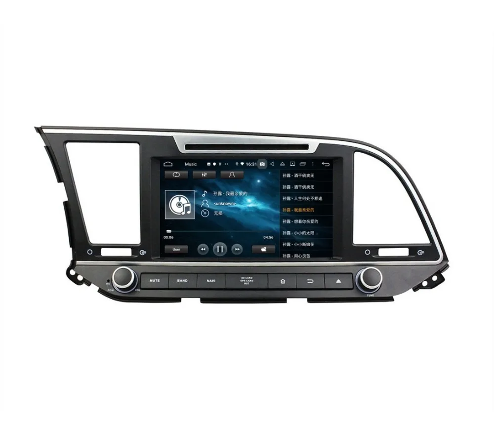 Clearance DSP 4GB+32GB Octa Core Android 9.0 Car Radio dvd Player for Hyundai Elantra 2016 GPS Navigation Bluetooth 4.2 WIFI DVR OBD 6