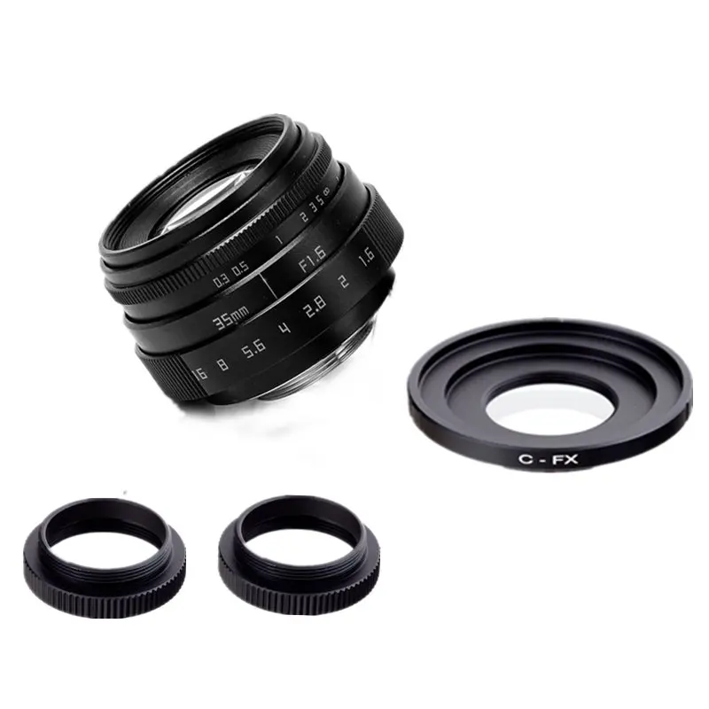 Фуцзянь 35 мм F1.6 CCTV ТВ кино объектив + C крепление для Fuji Fujifilm X Pro1 (C FX) кольцо|c mount|35mm